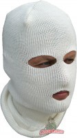 Лыжная шлем-маска «Очки» (белая) 706-3