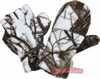 Варежки-перчатки (белый лес) 732-4